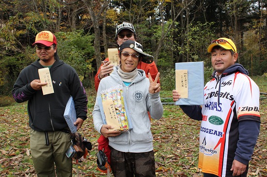 2012年AFA秋の釣り大会入賞者の皆さん